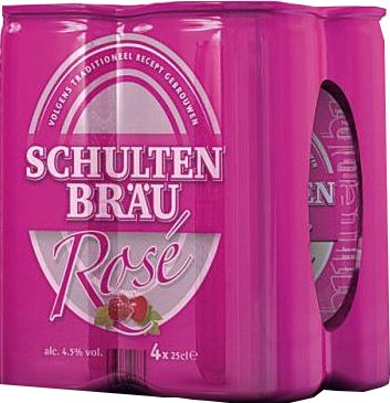 Schultenbrau  rosébier 4 blikjes á 0,25 liter